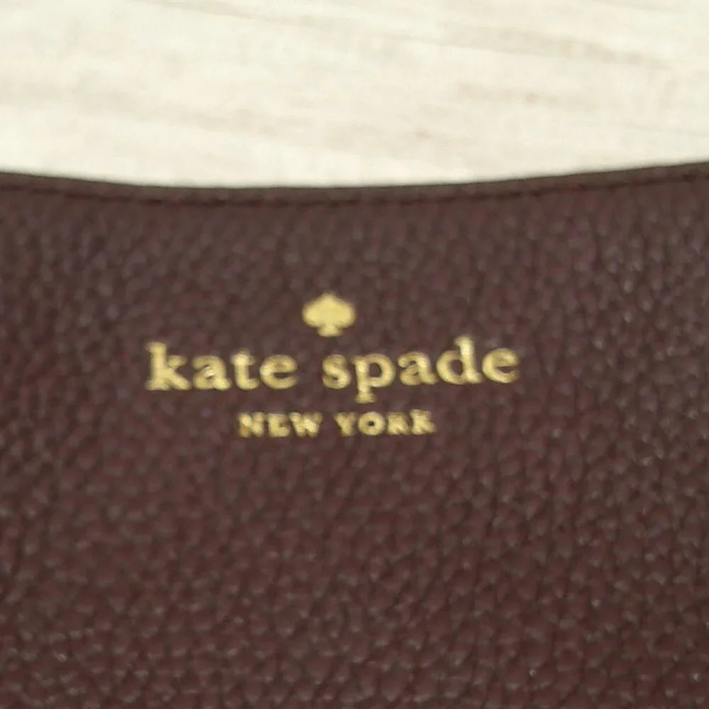 Kate Spade New York Madelyne Mulberry Street Burgandy Wine Leather Crossbody Bag